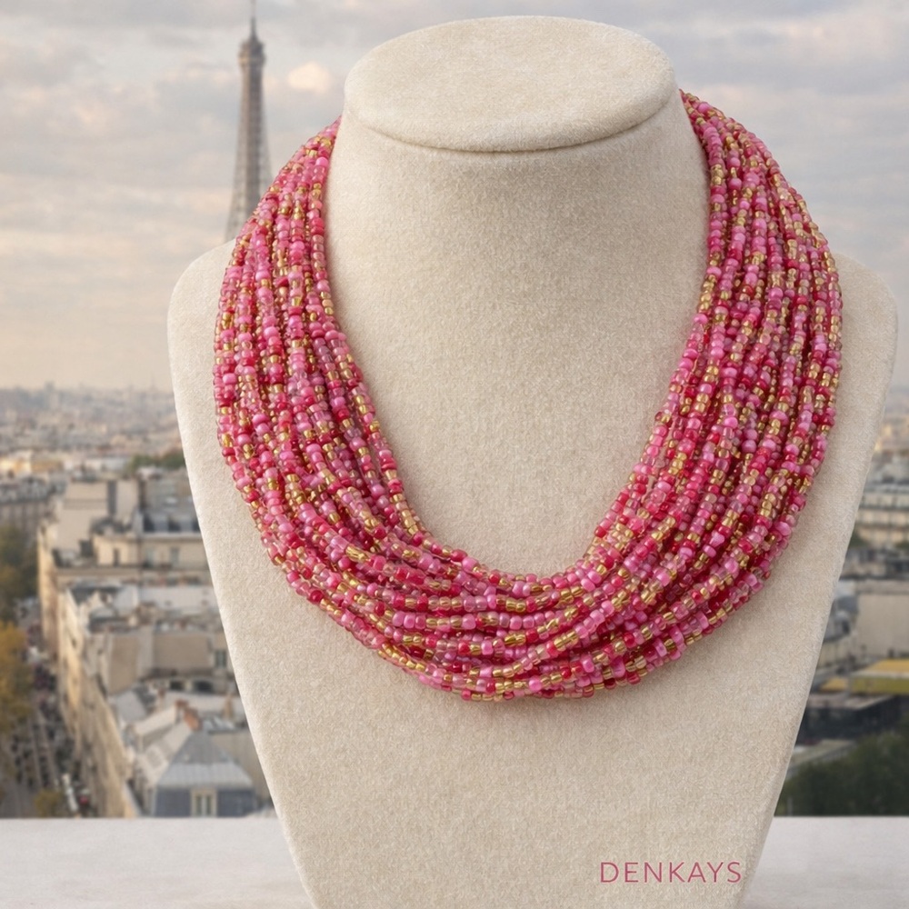 JASPER PEARL STATEMENT NECKLACE - Picture 3 of 13